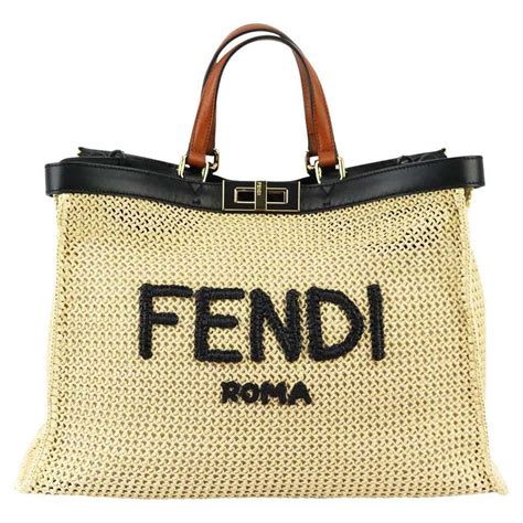 fendi straw bags|fendi straw bucket bag.